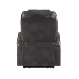 Acme - Evander Power Lift Recliner LV02182 Gunmetal Leather Aire