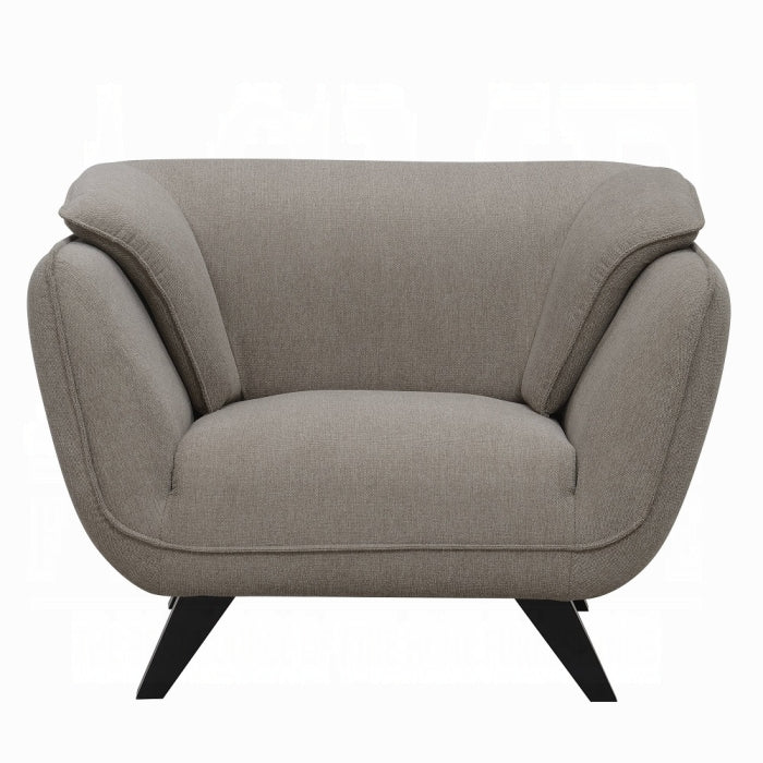 Nayeli Chair LV02370 Brown Linen | Acme - Home Elegance USA