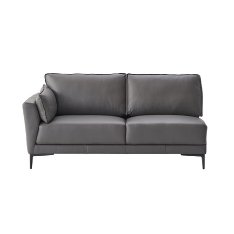 Acme - Meka Sectional Sofa LV02396 Anthracite Leather