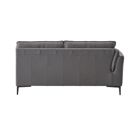 Acme - Meka Sectional Sofa LV02396 Anthracite Leather