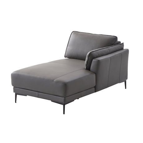 Acme - Meka Sectional Sofa LV02396 Anthracite Leather