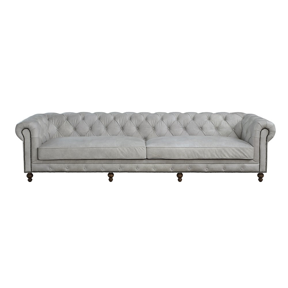 Acme - Ofer Sofa LV02404 Vintage White Top Grain Leather