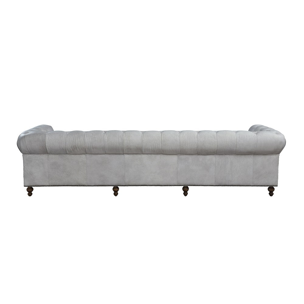 Acme - Ofer Sofa LV02404 Vintage White Top Grain Leather