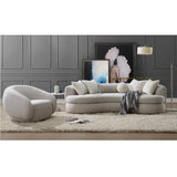 Acme - Isabel Chair W/Swivel LV02543 Beige Boucle