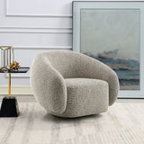 Acme - Isabel Chair W/Swivel LV02568 Brown Boucle