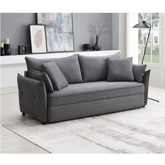 Acme - Irina Sofa W/Sleeper LV03100 Gray Fabric