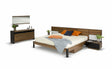 Queen Rondo Modern Platform Bed w/ Nightstands Storage And Lights - View Image 1