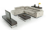 Divani Casa Maine Modern Eco - Leather Sectional Sofa WRecliner Vgkne9104 - Ltgry - VGKNE9104 - LTGRY - Home Elegance USA - 3