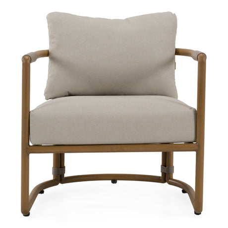 Malta - Outdoor Light Grey + Teak Sofa Set - View Image 1