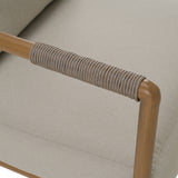 Malta - Outdoor Light Grey + Teak Sofa Set - View Image 1