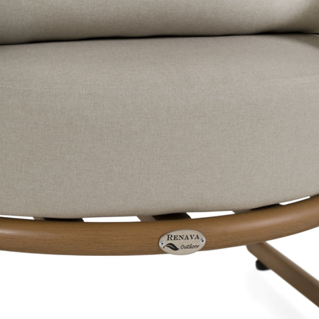 Malta - Outdoor Light Grey + Teak Sofa Set - View Image 1