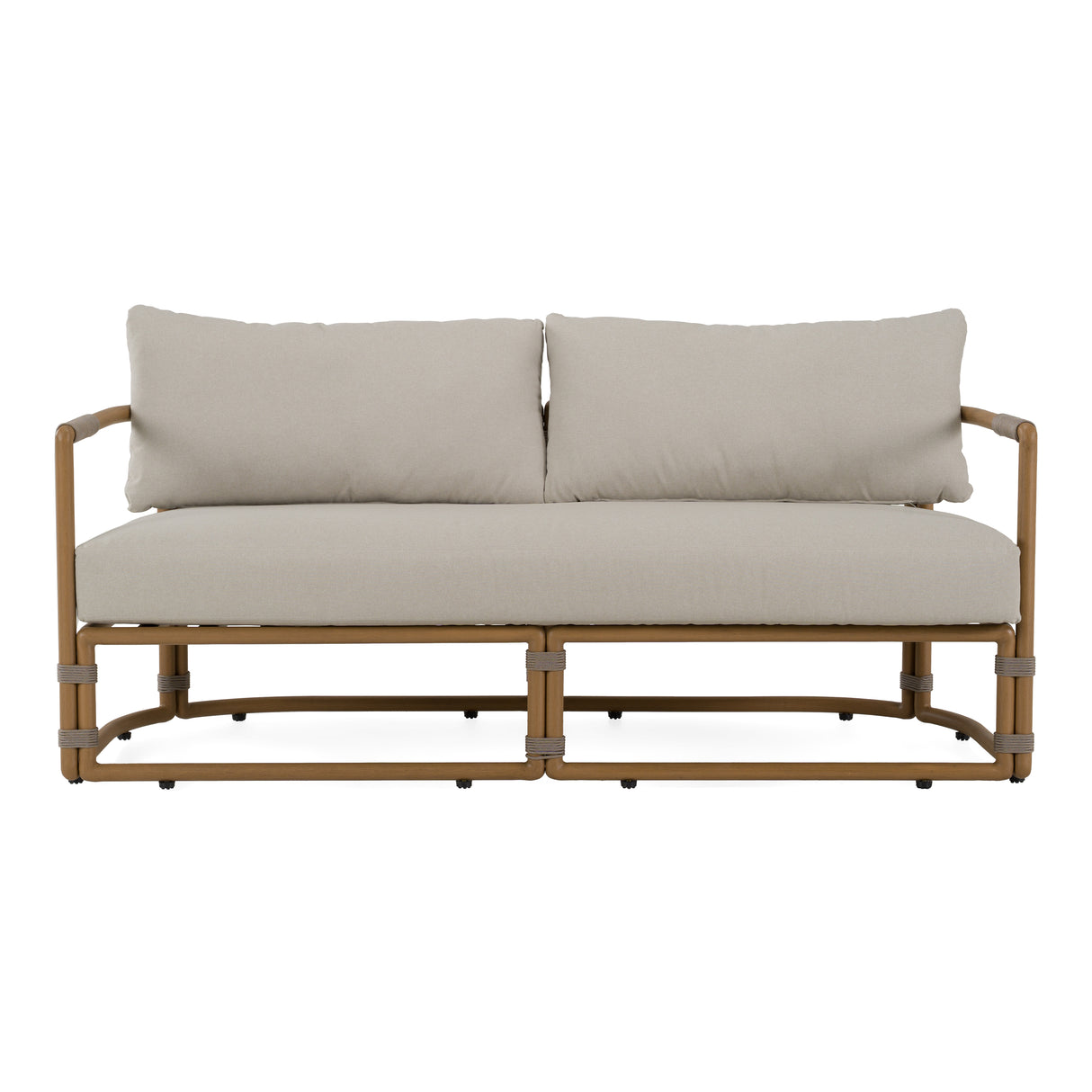 Malta - Outdoor Light Grey + Teak Sofa Set - View Image 1
