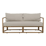 Malta - Outdoor Light Grey + Teak Sofa Set - View Image 1