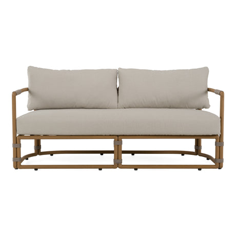 Malta - Outdoor Light Grey + Teak Sofa Set - View Image 1