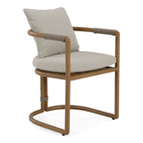 Malta - Outdoor Light Grey + Teak Dining Set - View Image 1