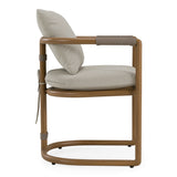 Malta - Outdoor Light Grey + Teak Dining Set - View Image 1