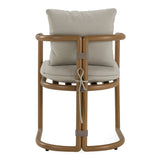 Malta - Outdoor Light Grey + Teak Dining Set - View Image 1