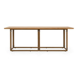 Malta - Outdoor Light Grey + Teak Dining Set - View Image 1