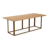 Malta - Outdoor Light Grey + Teak Dining Set - View Image 1