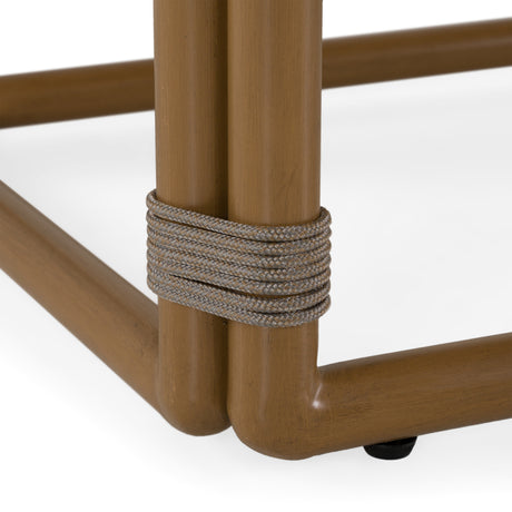 Malta - Outdoor Light Grey + Teak Dining Set - View Image 1