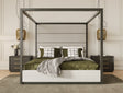 Manhattan - Contemporary Canopy Grey Bed -eastern - View Image 1