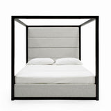 Manhattan - Contemporary Canopy Grey Bed -eastern - View Image 1
