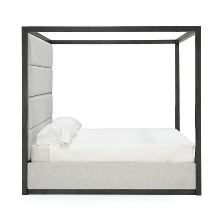 Manhattan- Contemporary Canopy Grey Bedroom Set-queen - View Image 1