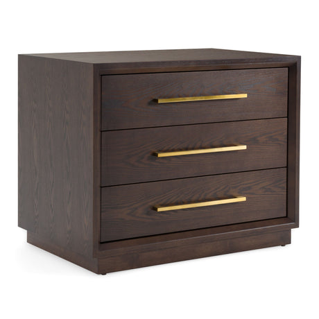 Manhattan Contemporary Canopy Bedroom Set Brown Oak – Modrest - sold by Home Elegance USA