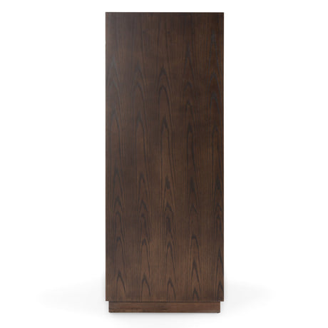 Manhattan - Contemporary Brown Oak and Gold Chest - View Image 1