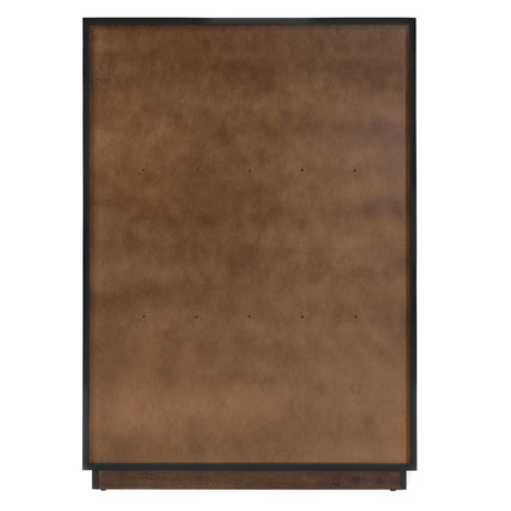 Manhattan - Contemporary Brown Oak and Gold Chest - View Image 1