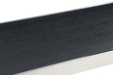 Modrest Manston - Modern Black Oak & Stainless Steel Bar Table