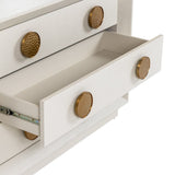 Modrest Marjorie - Modern Cream & Brushed Gold Nightstand | VIG