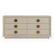Marjorie - Modern Cream & Brushed Gold Dresser - View Image 1