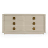 Marjorie - Modern Cream & Brushed Gold Dresser - View Image 1