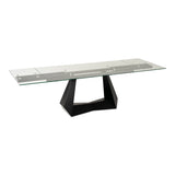 Modrest Maroney - Modern Black and Glass Extendable 70.5"/106" Dining Table