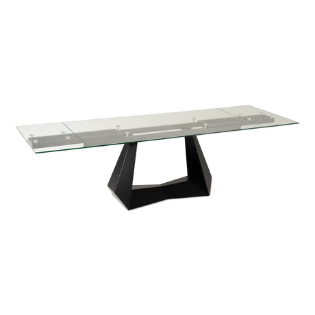 Modrest Maroney - Modern Black and Glass Extendable 70.5"/106" Dining Table