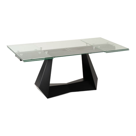 Modrest Maroney - Modern Black and Glass Extendable 70.5"/106" Dining Table
