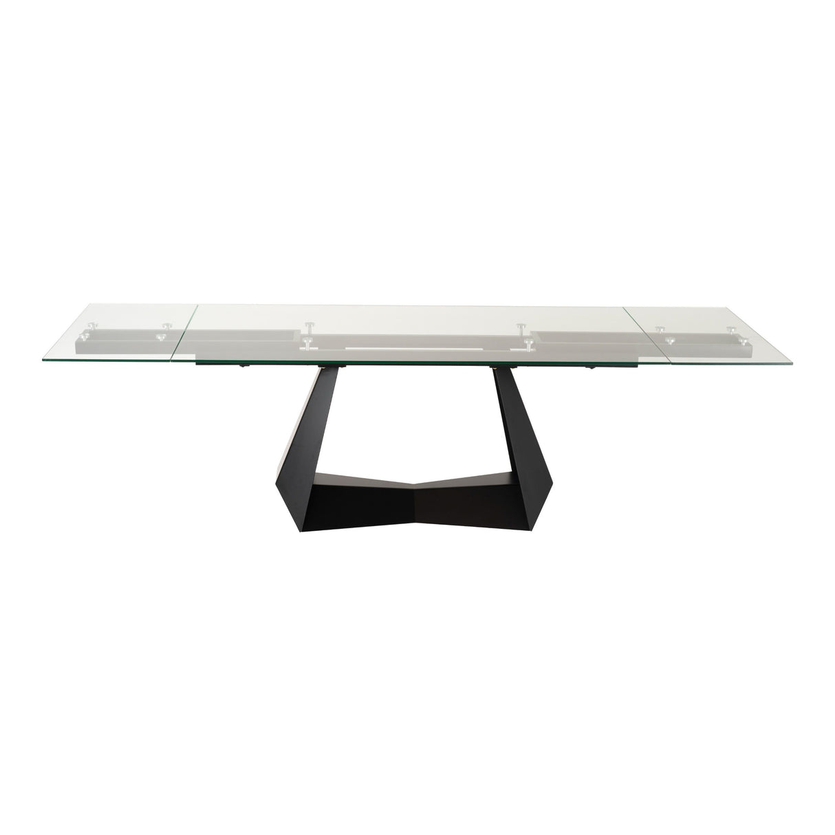 Modrest Maroney - Modern Black and Glass Extendable 70.5"/106" Dining Table