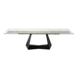 Modrest Maroney - Modern Black and Glass Extendable 70.5"/106" Dining Table