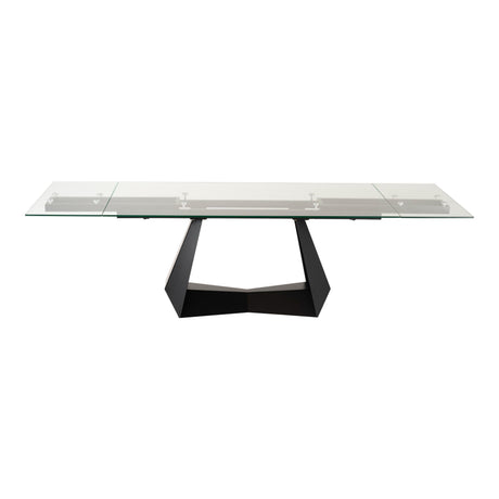 Modrest Maroney - Modern Black and Glass Extendable 70.5"/106" Dining Table