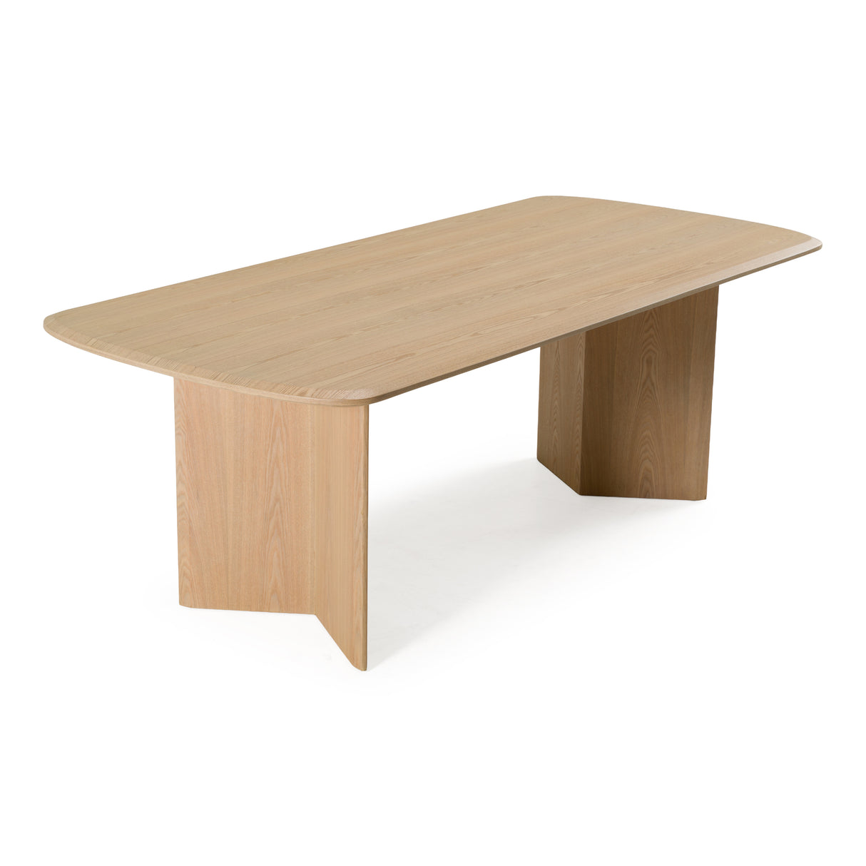 Masuda - Modern Natural Ash Rectangular Dining Table - View Image 1