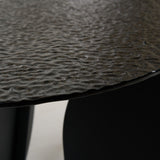 Modrest Maxine - Modern Hammered Grey Glass Rectangular Dining Table