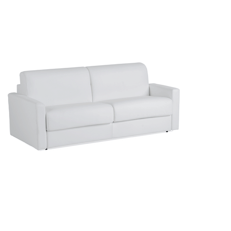 Lamod Italia Revers - Italian Modern White Leather Queen Sofabed