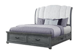 Rowan Grey Storage King Bed | Global