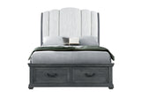 Rowan Grey Storage Queen Bed | Global