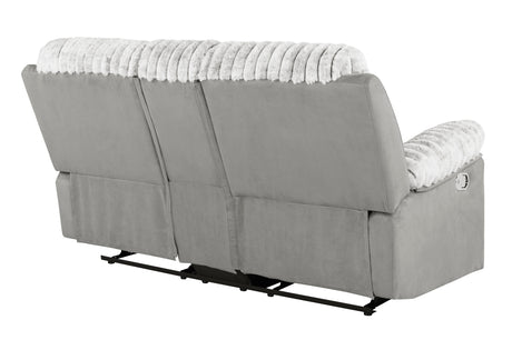 U6028 Grey Console Reclining Loveseat | Global Furniture USA