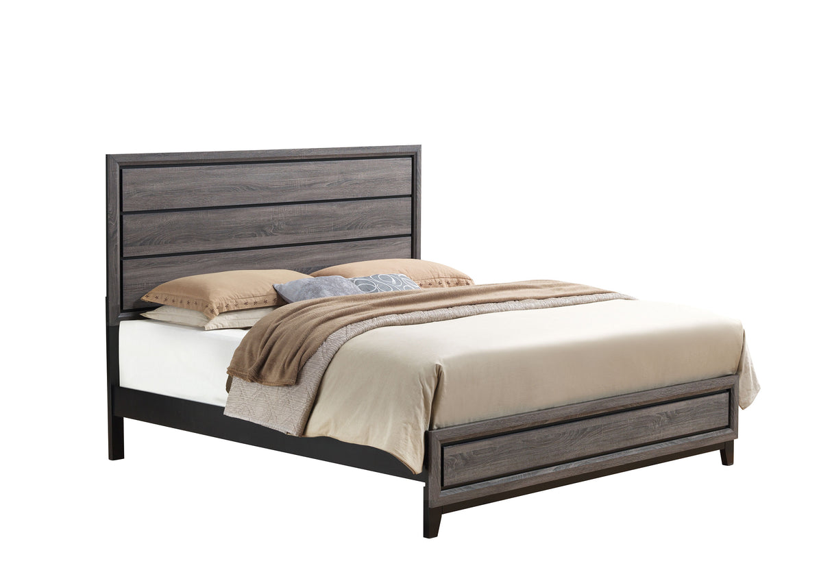 Kate Grey Queen Bed | Global - Home Elegance USA