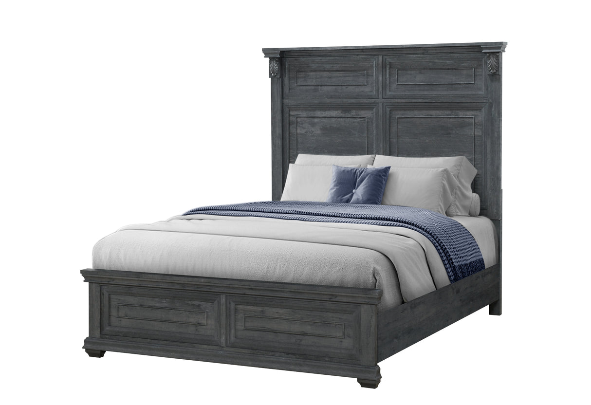 Tatum Grey Queen Bed Without Storage | Global