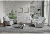 Sofá reclinable gris U6028, loveseat reclinable con consola y sillón reclinable deslizante | Global Furniture
