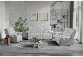 U6028 Grey Reclining Sofa, Console Reclining Loveseat and Glider Recliner | Global Furniture - sold by Home Elegance USA